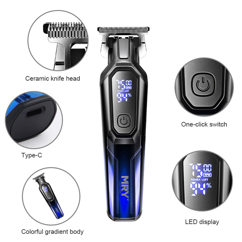 Cortadora de pelo con motor de CC recargable MR-180, recortadora inalámbrica para uso doméstico