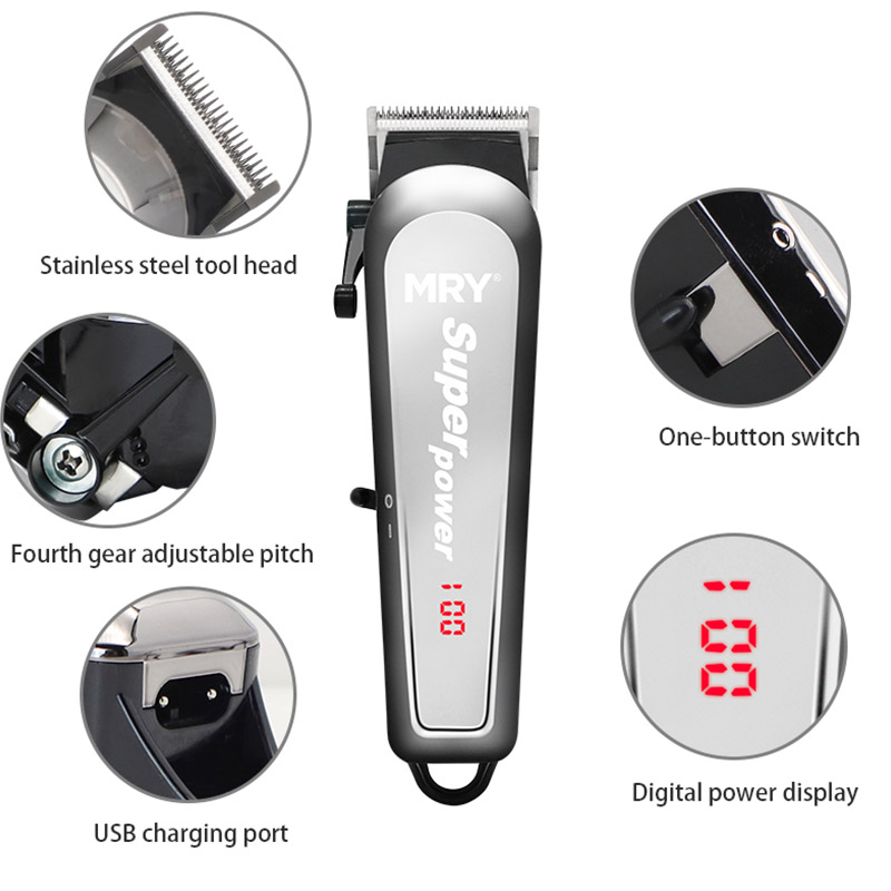 Cortadora de pelo profesional de acero fino QR D07A