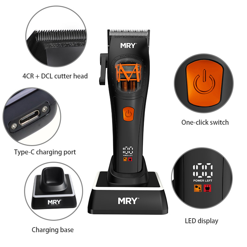 Cortadora de pelo con levitación magnética MR-2002, recortadora con motor flotante de bajo ruido