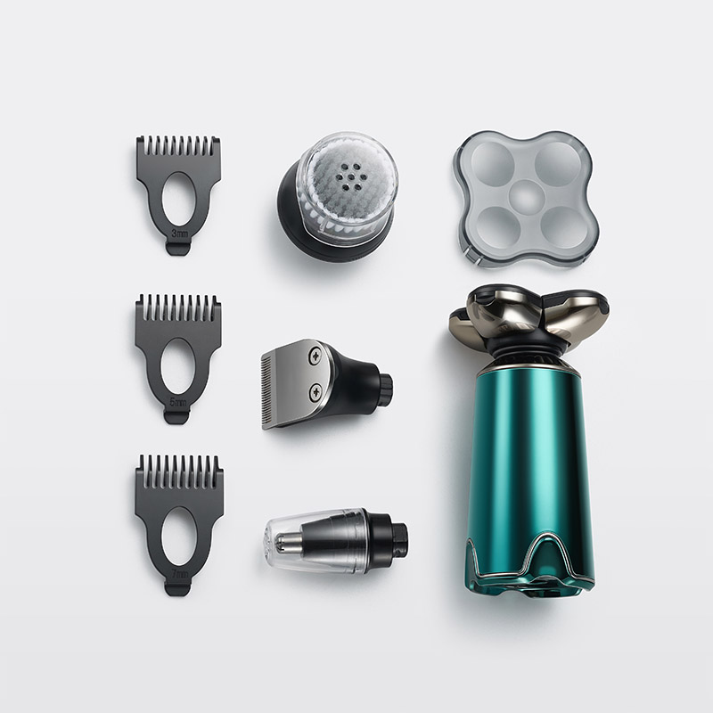 Afeitadora de cabeza recargable para hombre RQ-8304 con cabezal flotante, húmeda y seca