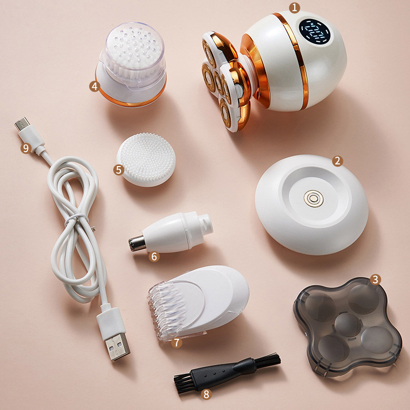 Afeitadora de cabezal flotante 4D RQ-8870 Nuevo diseño, recargable e impermeable