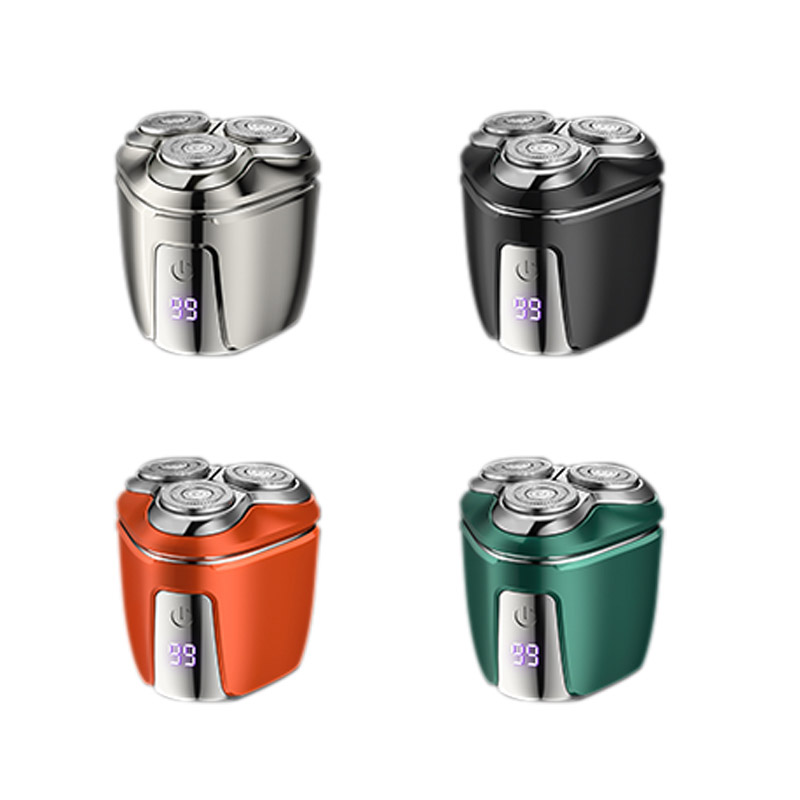 RQ-8916 Afeitadora eléctrica de triple cabezal para hombre, recargable, resistente al agua y con cabezal flotante