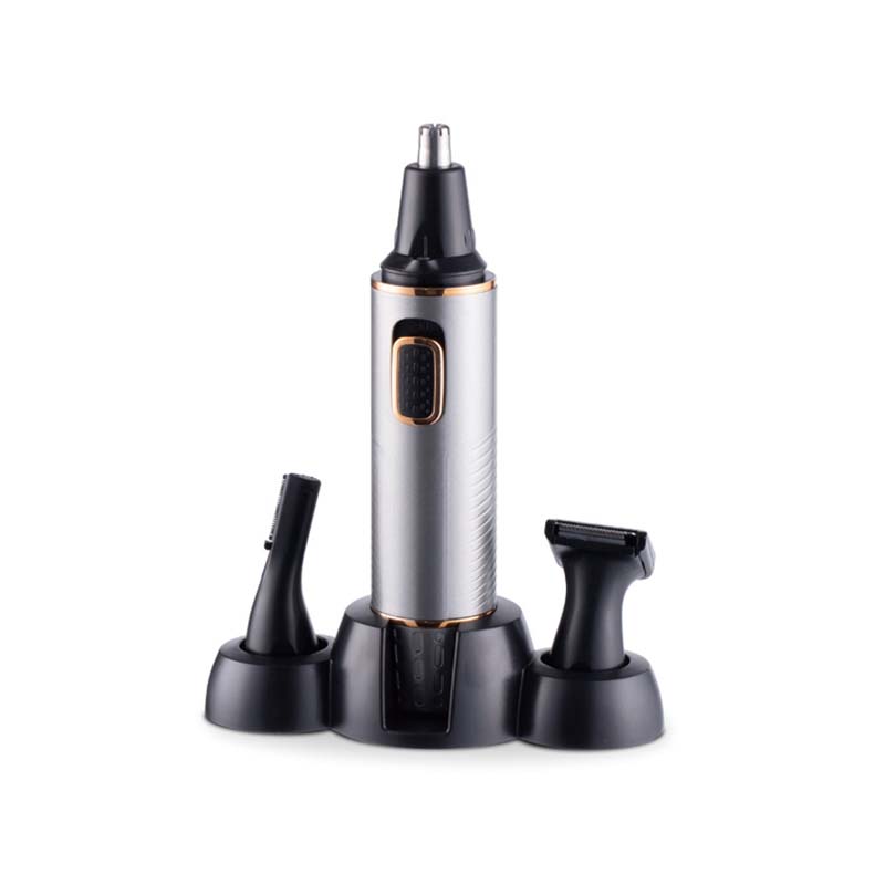 Recortadora de cabello impermeable para nariz y orejas MY-719 IPX6 con cabezal de acero inoxidable y función de carga rápida
