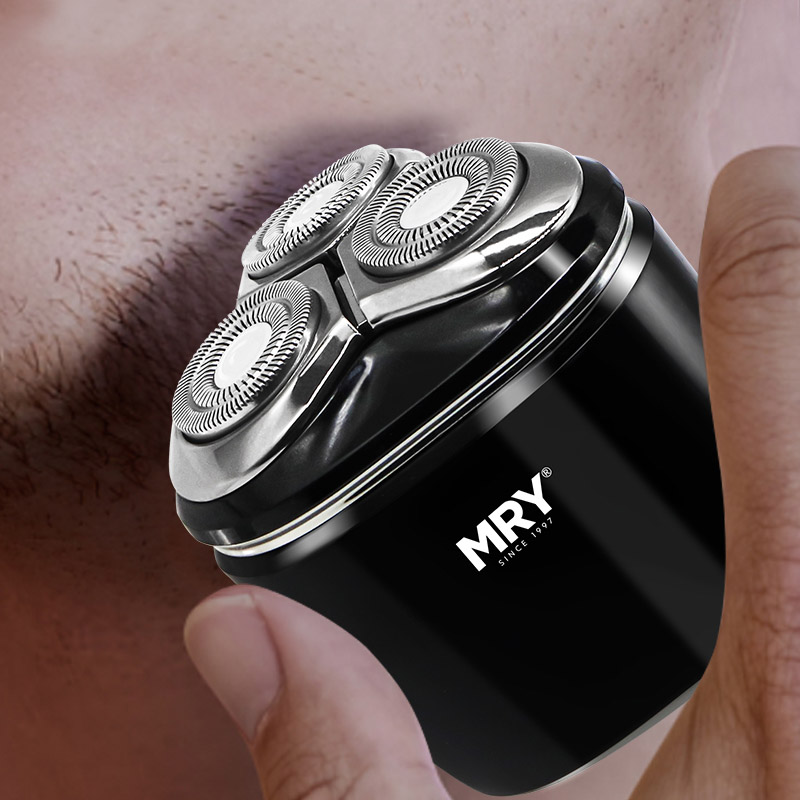 RQ-8916 Afeitadora eléctrica de triple cabezal para hombre, recargable, resistente al agua y con cabezal flotante