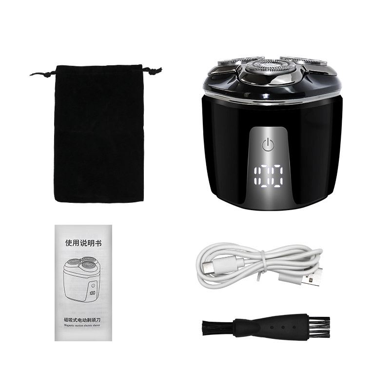 RQ-8916 Afeitadora eléctrica de triple cabezal para hombre, recargable, resistente al agua y con cabezal flotante