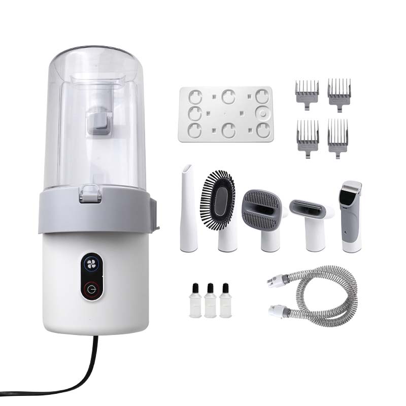 QR-P5507 Recortadora de cabello para mascotas Dispositivo de aseo con taza antipolvo de gran capacidad QR-P5507 Recortadora de cabello para mascotas Dispositivo de aseo con taza antipolvo de gran capacidad