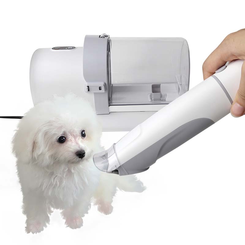 QR-P5507 Recortadora de cabello para mascotas Dispositivo de aseo con taza antipolvo de gran capacidad QR-P5507 Recortadora de cabello para mascotas Dispositivo de aseo con taza antipolvo de gran capacidad