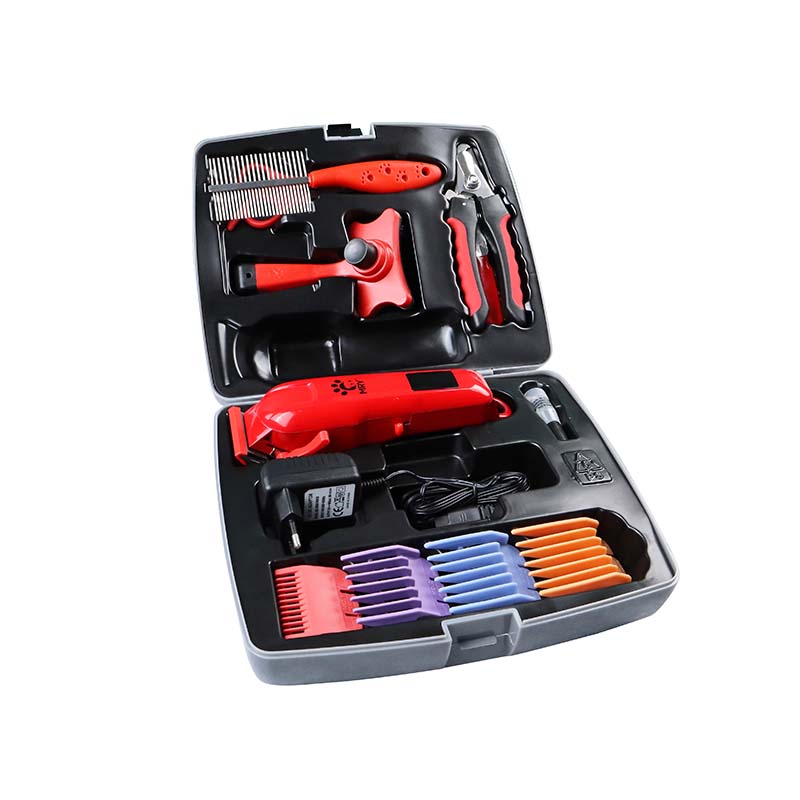 Kit de cortadora de pelo para mascotas recargable QR P909 compacto