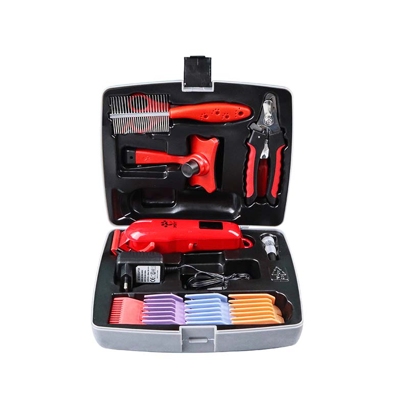 Kit de cortadora de pelo para mascotas recargable QR P909 compacto